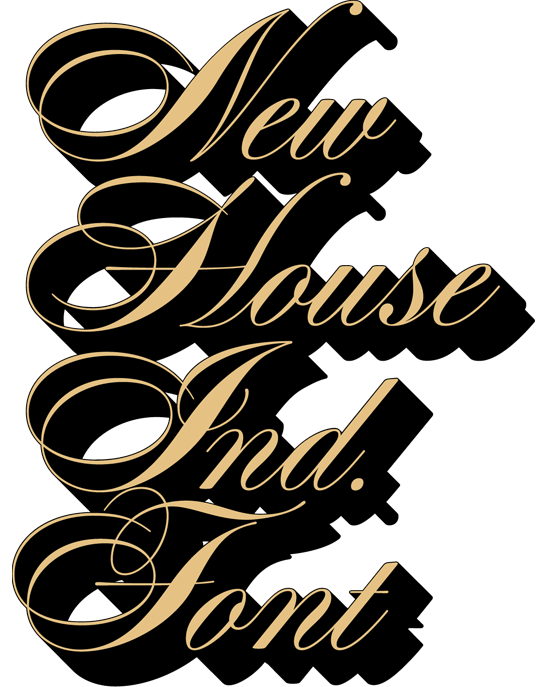 House Industries, Photo Lettering, Alphabet, Davison Spencerian