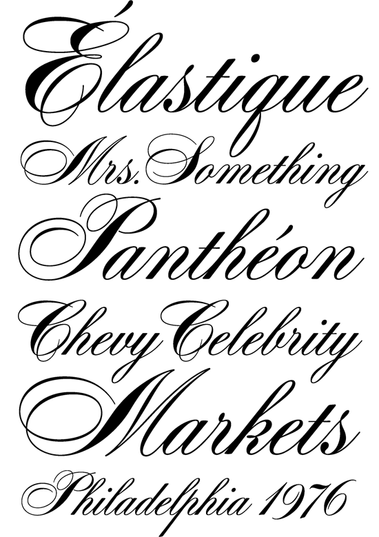 House Industries, Photo Lettering, Alphabet, Davison Spencerian
