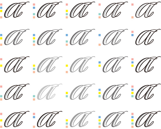 Quintet on Photo-Lettering
