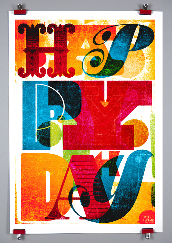 Tinder and Sparks & Photo-Lettering