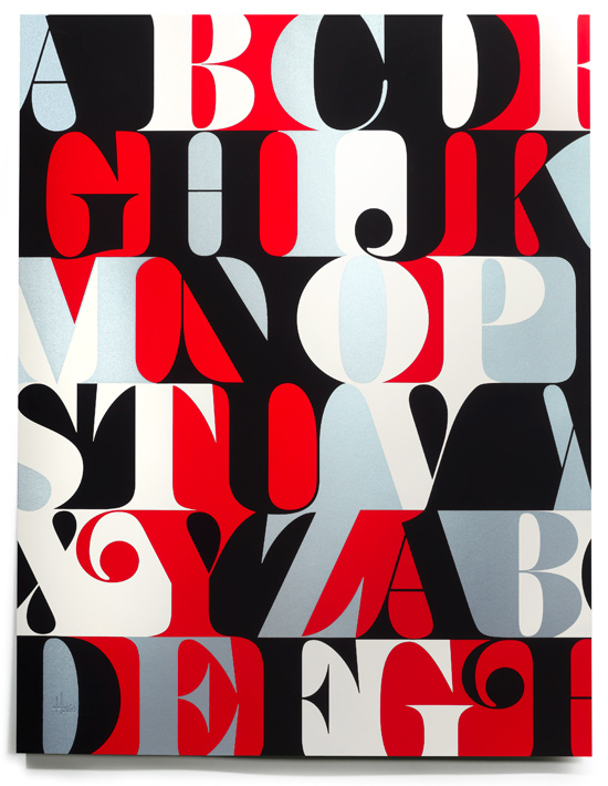 House Industries Caslon Alphabet Print
